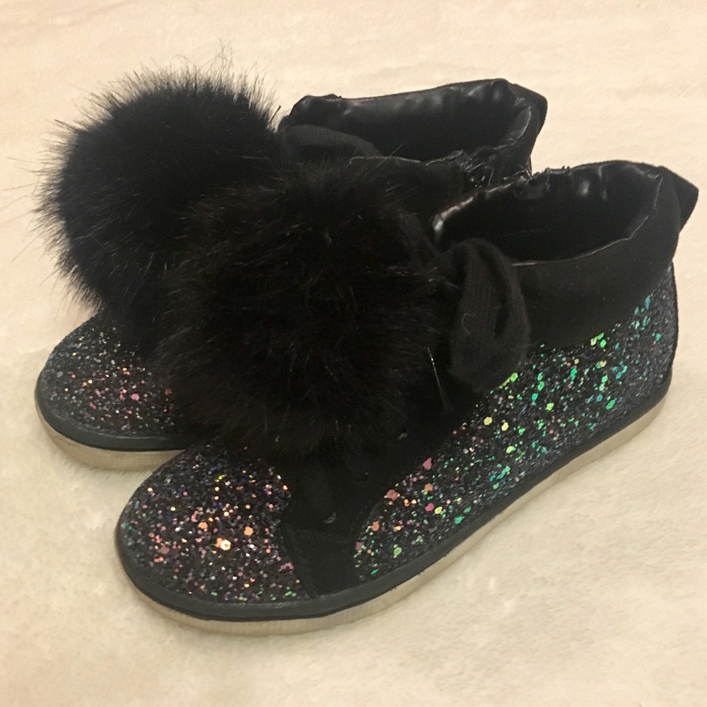 Justice Black High Tops